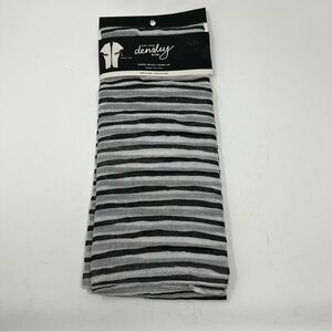 Densley & Co Black and White Striped Fabric
